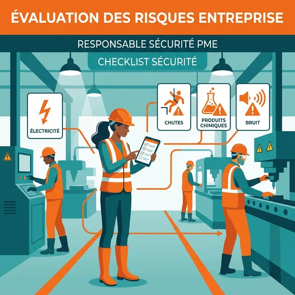 Balance symbolisant l'équilibre entre document unique et risques pour l'entreprise