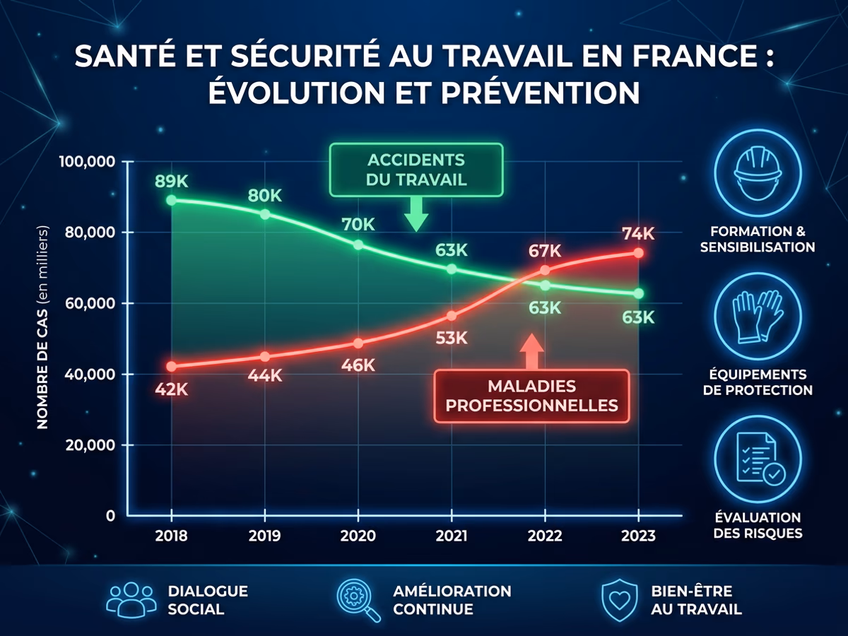 Maladies professionnelles en hausse de 7 % : le risque invisible qui menace vos salariés