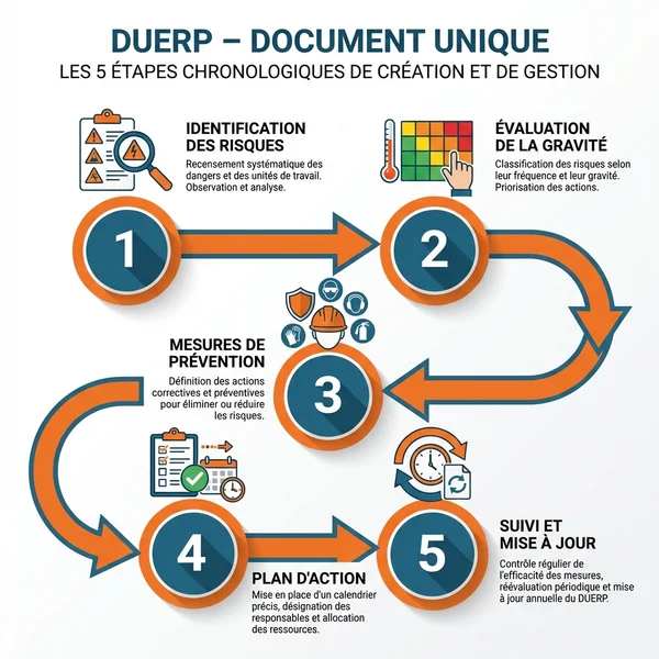 Les étapes de création du DUERP