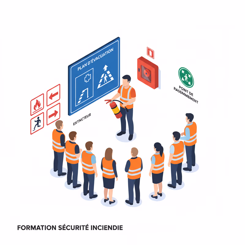 Formation incendie à Mérignac : exercice pratique de manipulation d'extincteur