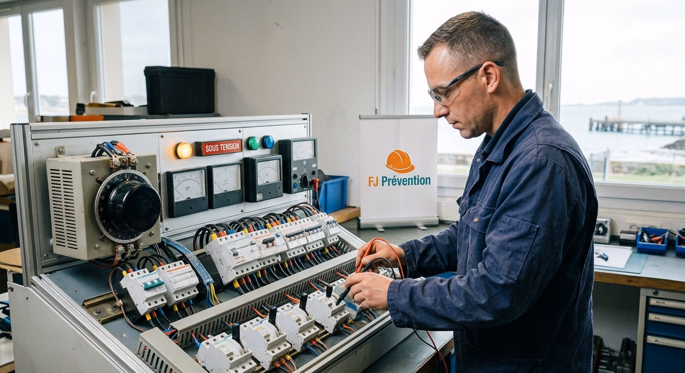 Habilitation Électrique BE Essai à La Teste-de-Buch — FJ Prévention Gironde