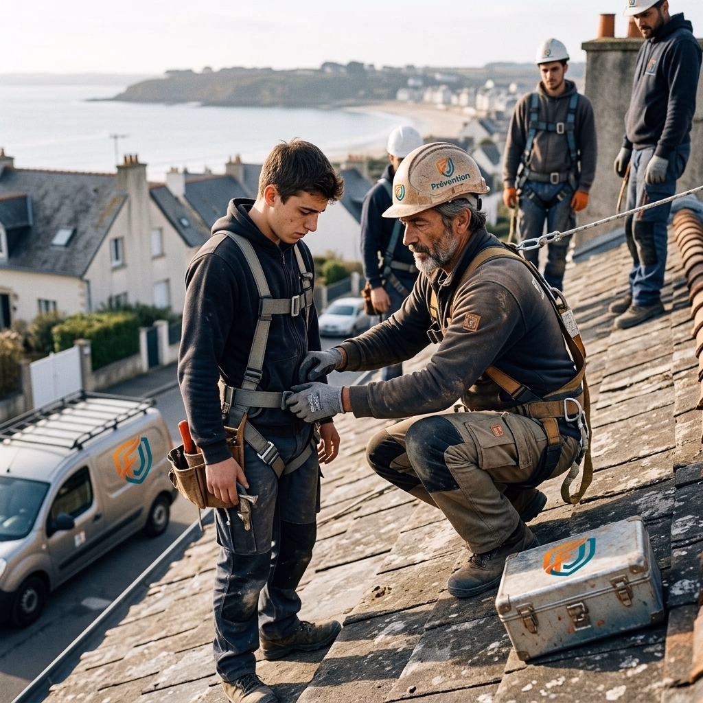 Travail en Hauteur - Port du Harnais à La Teste-de-Buch — FJ Prévention Gironde