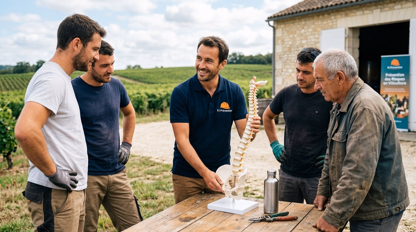 Prévention des Lombalgies et du Mal de Dos à Libourne — FJ Prévention Gironde