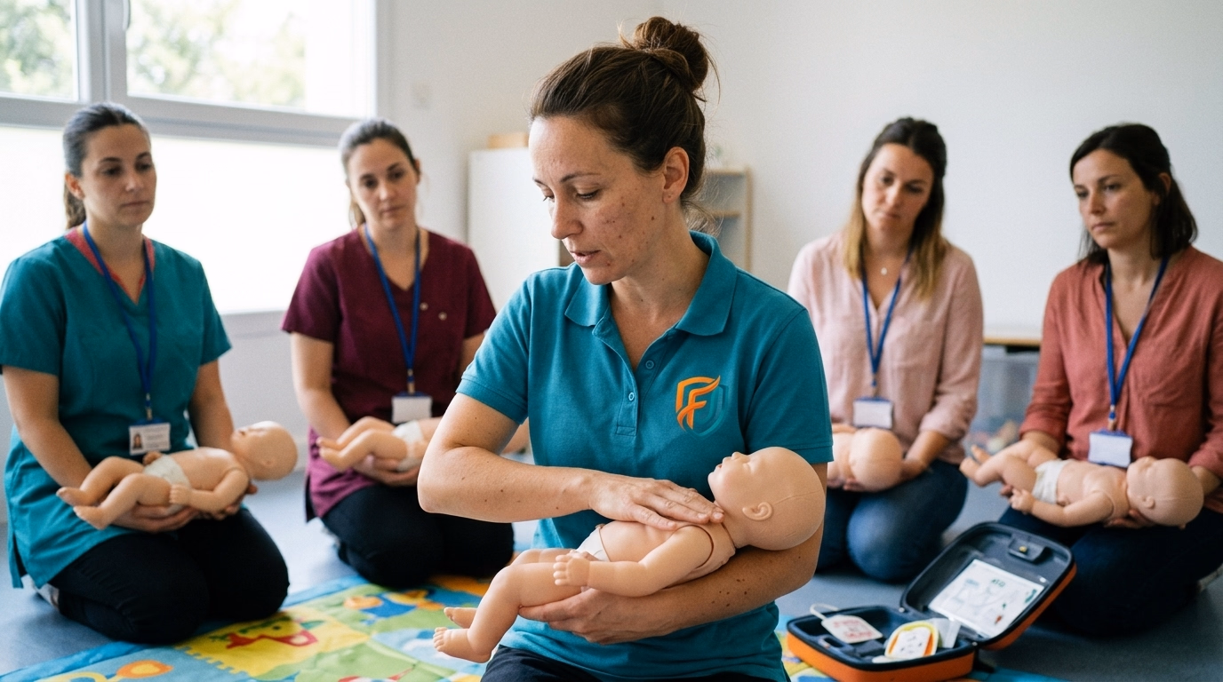 Formation Premiers Secours Petite Enfance - Nourrisson et Jeune Enfant à Libourne — FJ Prévention Gironde