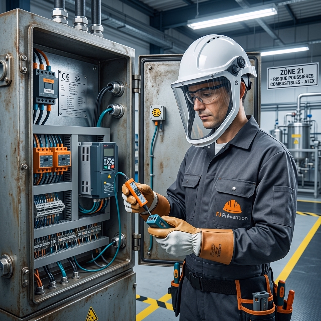Formation ATEX Niveau 1 Électrique (1E) - Habilitation Matériel Électrique ATEX à Périgueux — FJ Prévention Dordogne