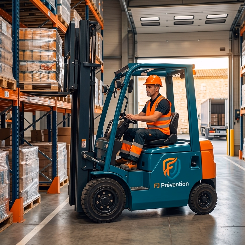 Autorisation de Conduite type CACES R489 Catégorie 3 - Chariot Élévateur Frontal à Périgueux — FJ Prévention Dordogne
