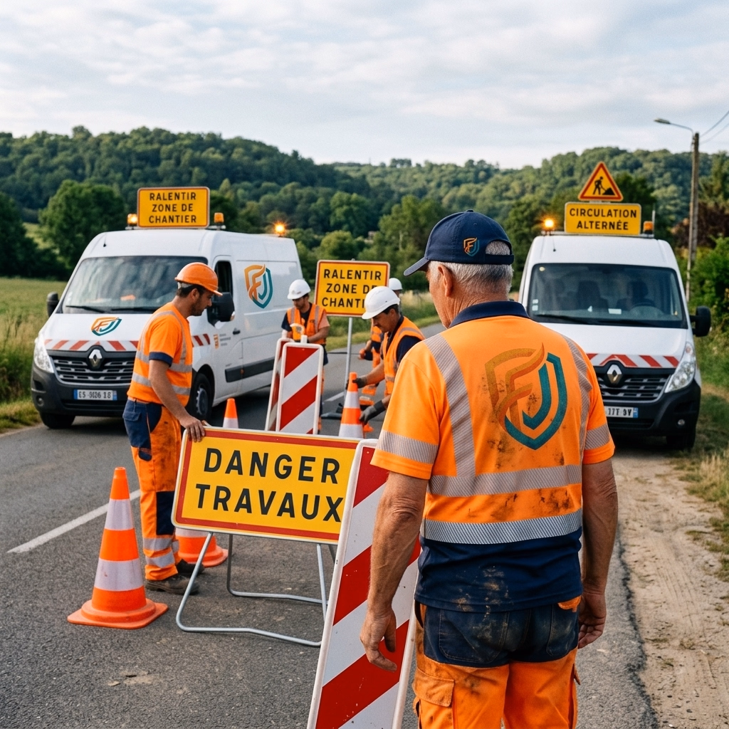 Signalisation Temporaire de Chantier à Périgueux — FJ Prévention Dordogne