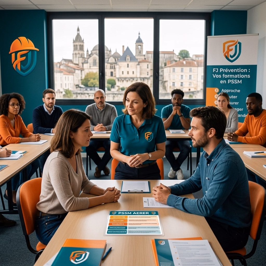 Formation PSSM : Premiers Secours en Santé Mentale à Périgueux — FJ Prévention Dordogne