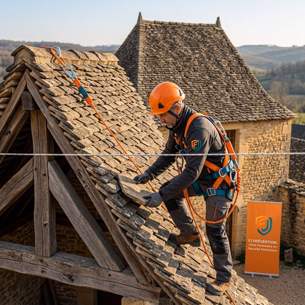 Travail en Hauteur - Port du Harnais à Périgueux — FJ Prévention Dordogne