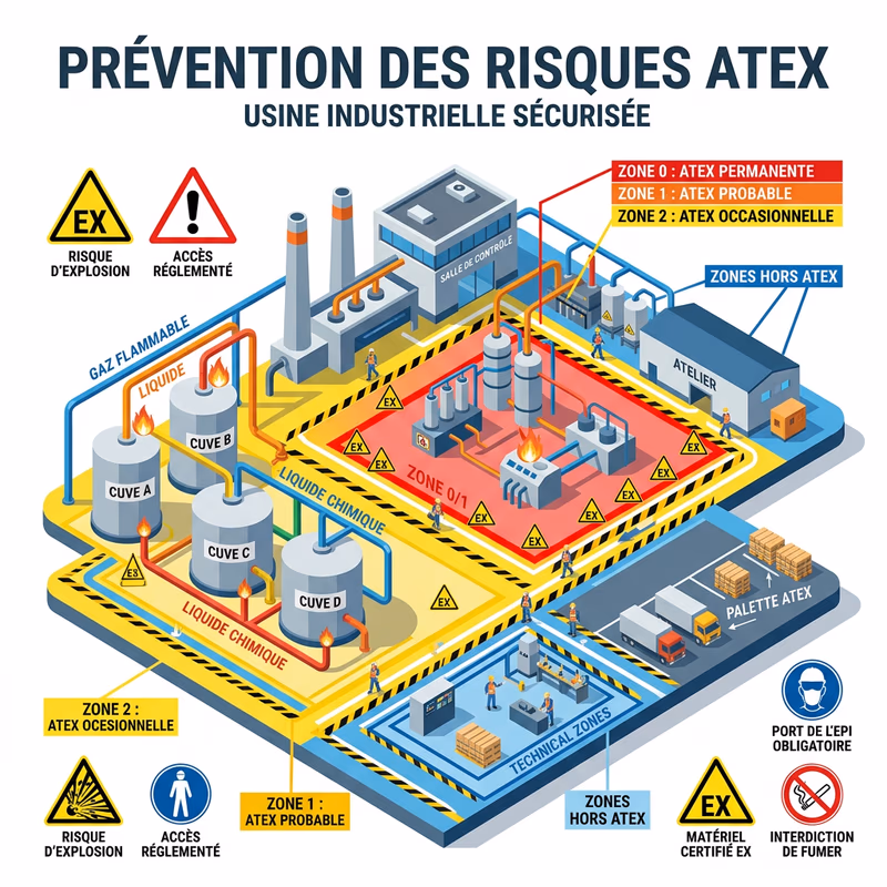 Illustration - Formation ATEX Niveau 1 - Habilitation Non Électrique