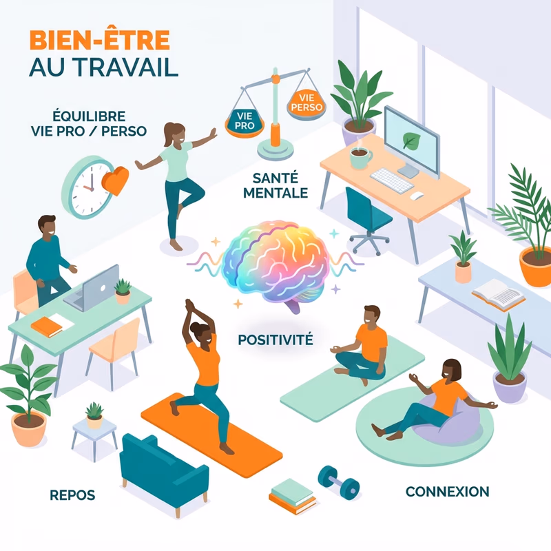 Illustration - Formation Bien-Être au Travail : Créer un Environnement Sain