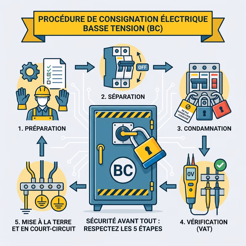 Illustration - Habilitation Électrique BC - Chargé de Consignation