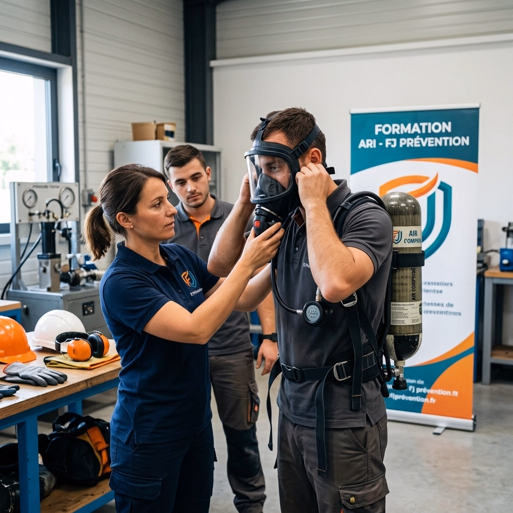 Port de l'Appareil Respiratoire Isolant (ARI) - FJ Prévention Bordeaux
