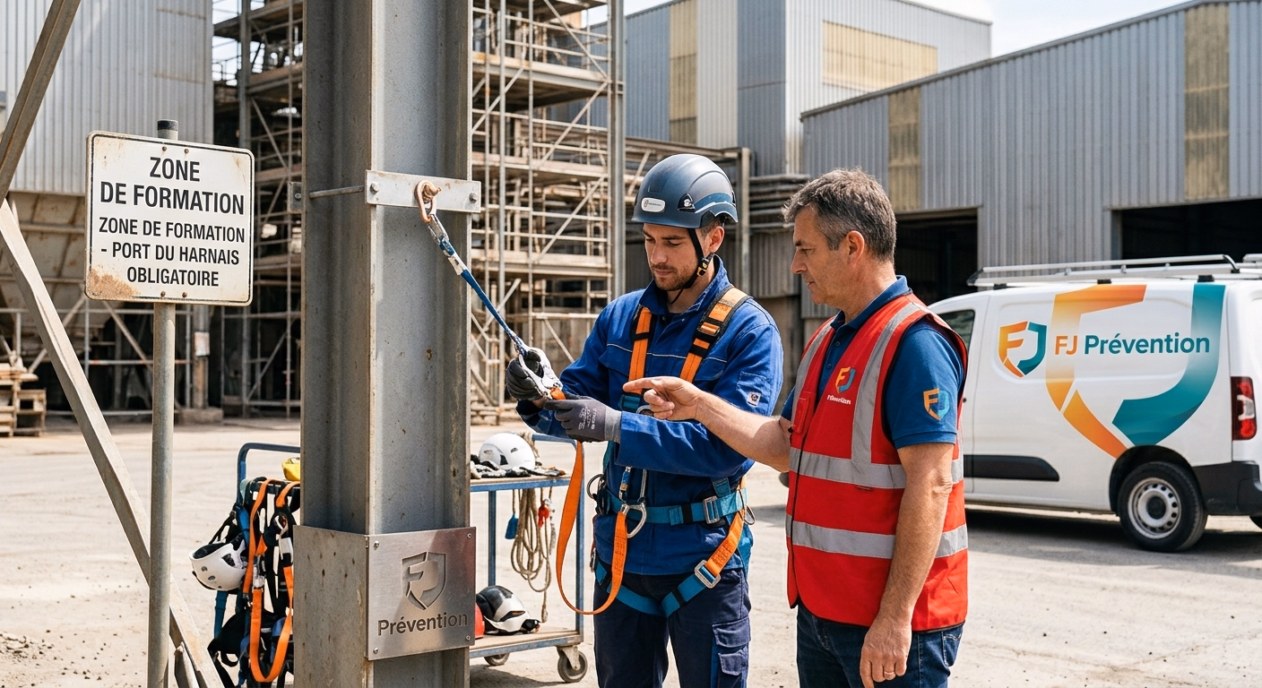 Formation Port du Harnais et Travail en Hauteur - FJ Prévention Bordeaux