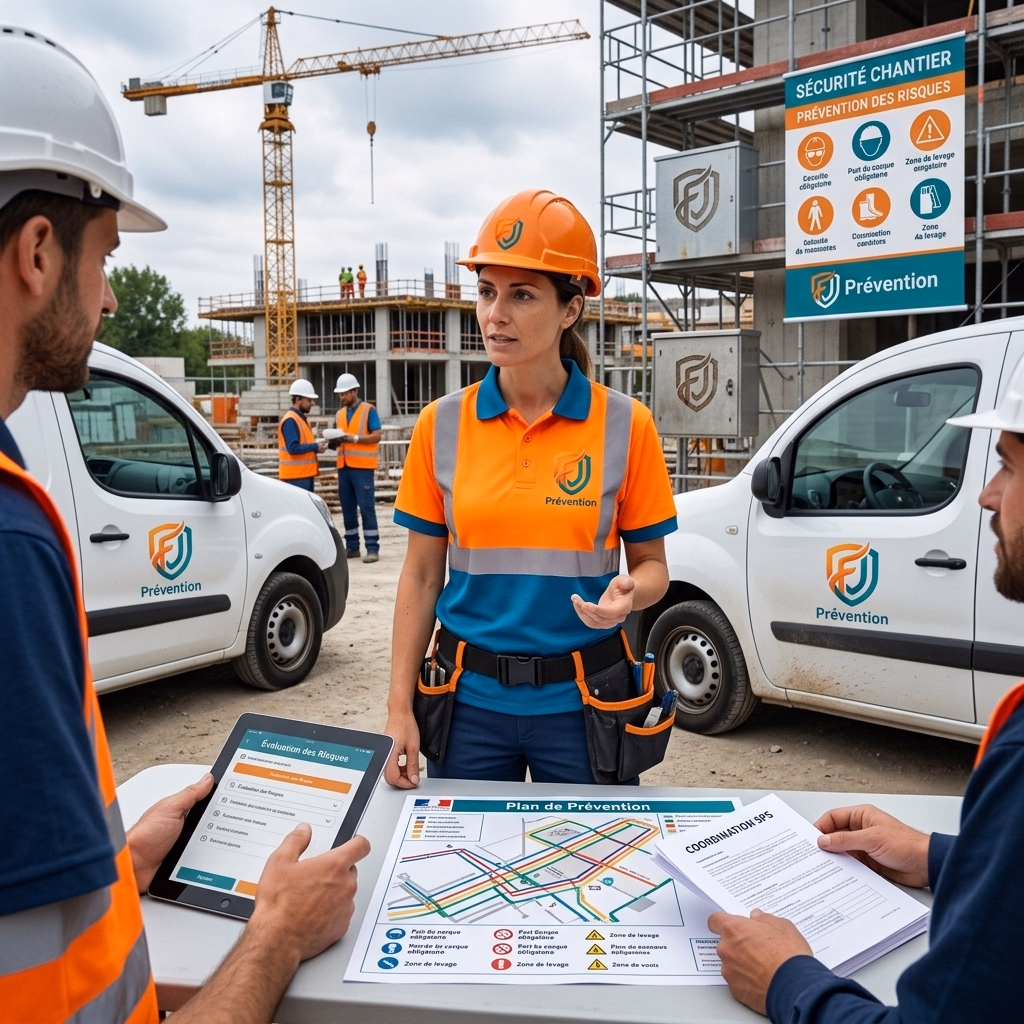 Illustration - Prévention des Risques sur un Chantier