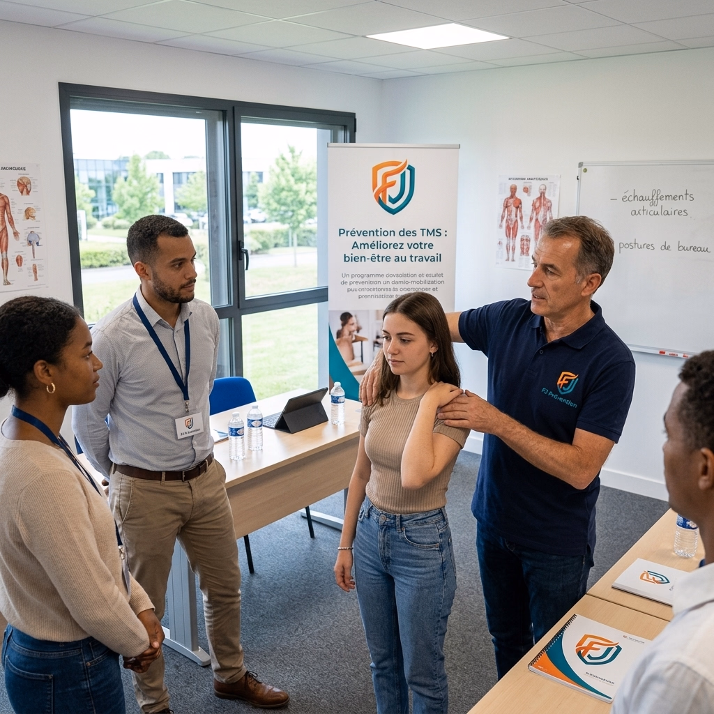 Formation Prévention des TMS (troubles musculo-squelettiques) - FJ Prévention Bordeaux