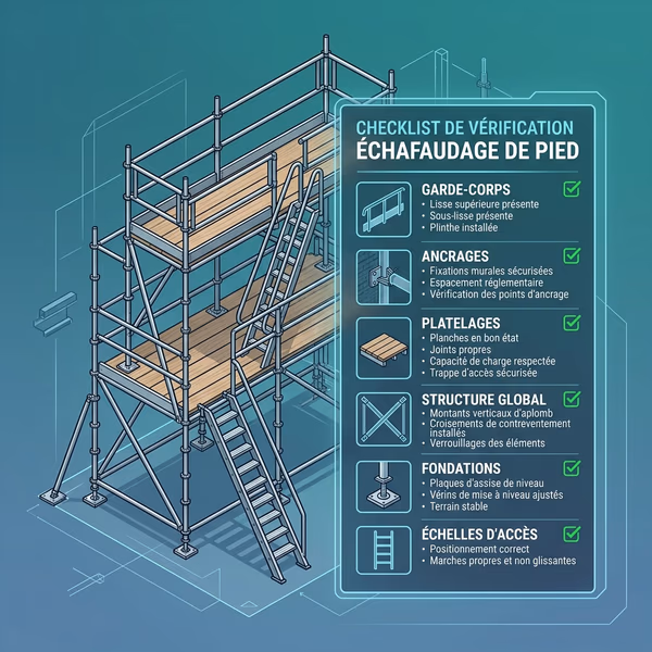 Illustration - Réception, Vérification et Maintenance d'Échafaudages R408