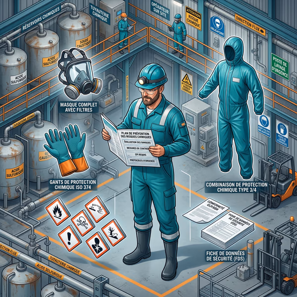 Illustration - Risque Chimique Niveau 2 - Habilitation RC2