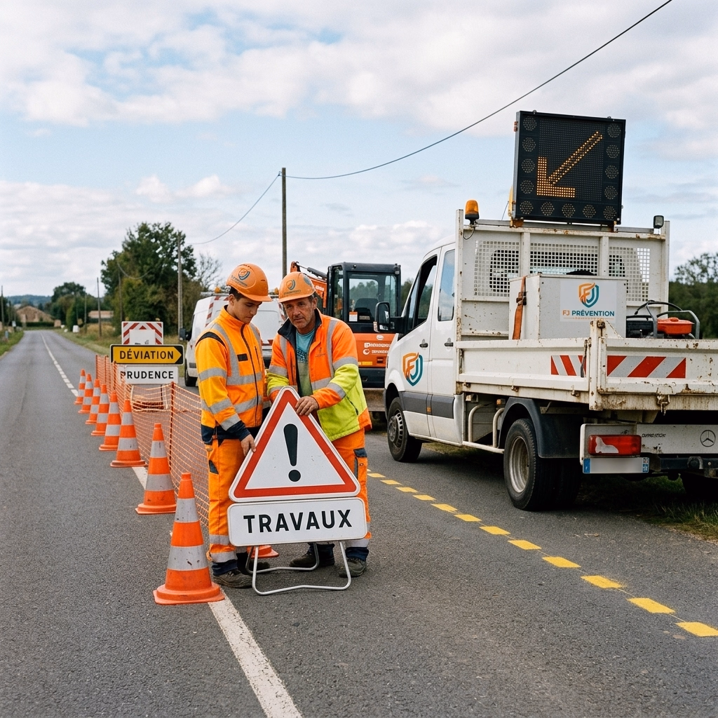 Signalisation Temporaire de Chantier - FJ Prévention Bordeaux