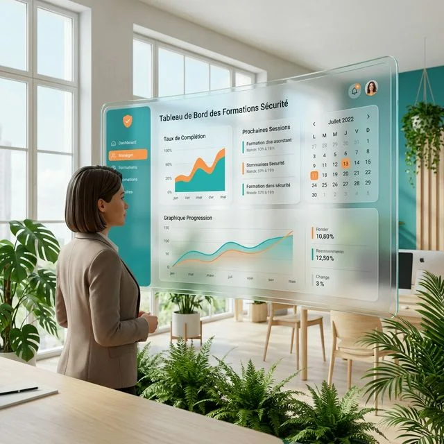 Tableau de bord RH - Suivi des formations sécurité des collaborateurs
