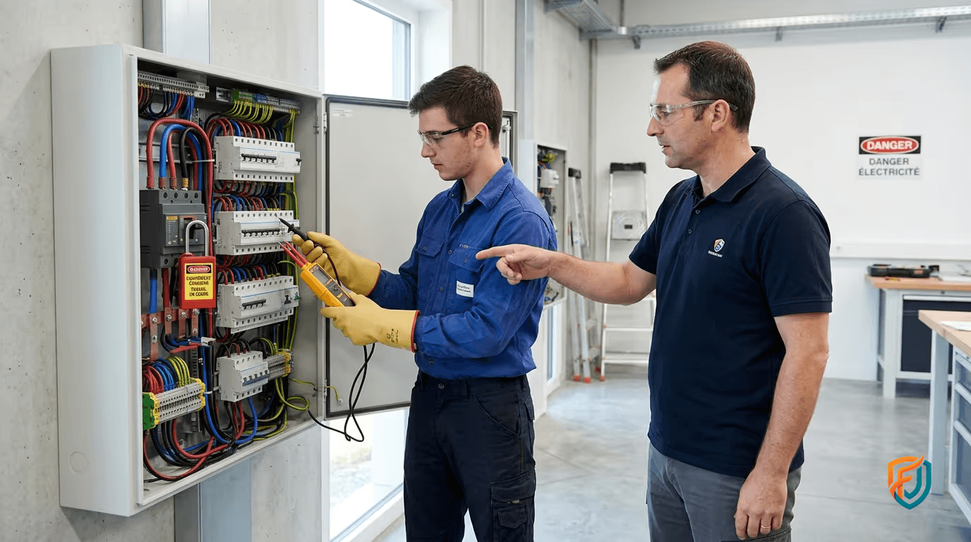 Session de formation Habilitation Électrique B1V-B2V-BR-BC - Électricien à Libourne