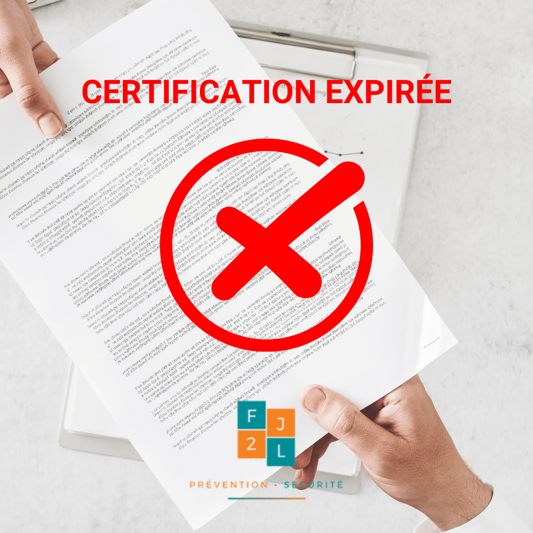 Date de validité des formations sécurité au travail