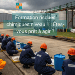 Une formation dispensé en extérieur risques chimiques niveau 1