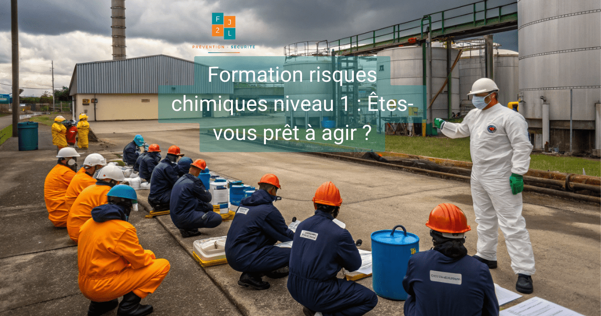 Une formation dispensé en extérieur risques chimiques niveau 1