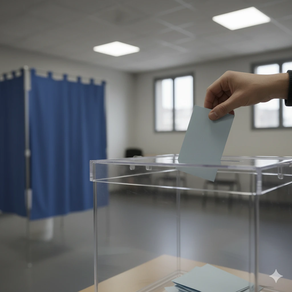 Un bulletin de vote pour l'élection des CSE