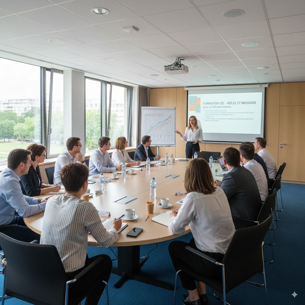 Des élus du CSE suivent une formation ssct à Bordeaux