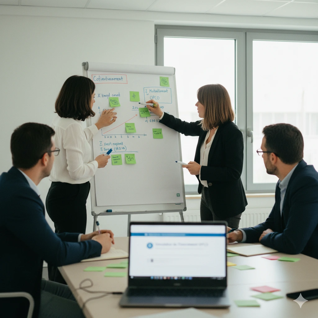 atelier collaboratif CSE SSCT sur le financement formation avec calculs et stratégies de mutualisation