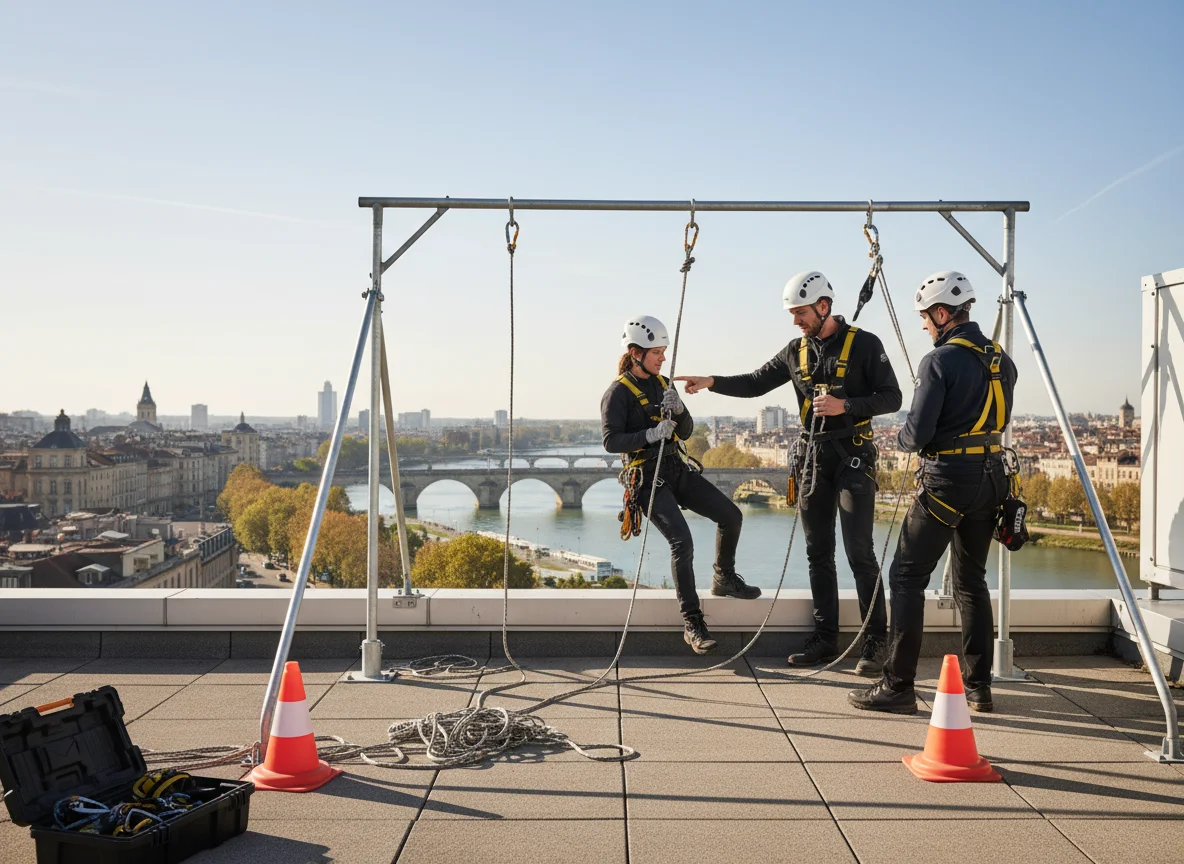 Formation à la sécurité pour le travail en hauteur à Bordeaux, prévention des risques.
