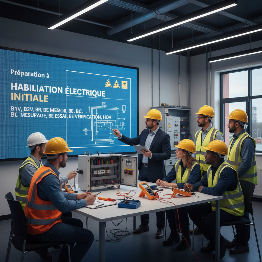 Formation habilitation lectrique b1v b2v